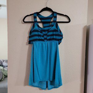 Lululemon Z4 striped green blue yoga tank top 10